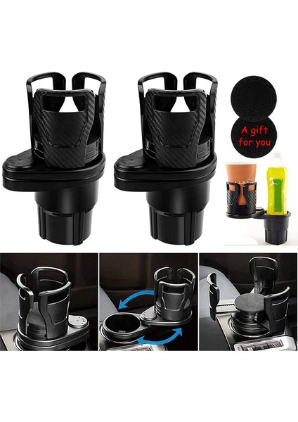 B Tarzı 2 1 Araba Bardak Tutucu Genişletici Uyarlama Derecesi Dönen Su Araba Bardak Tutucu Çok Fonksiyonlu Ayarlanabilir Taban Oto Aksesuar (Yurt Dışından) fiyatları