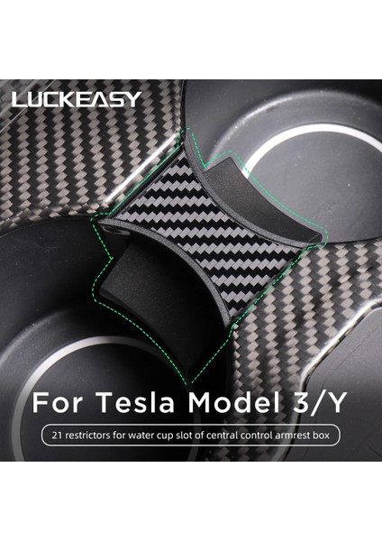M3-GA80RED Tesla Model 3 Için Model Y Oto Aksesuarları Modeli Araba Su Bardağı Yuvası Kayma Sınırı Klipsi Abs Dönüş Kürk Araba Bardak Tutucu Sınırlayıcı (Yurt Dışından) fiyatları