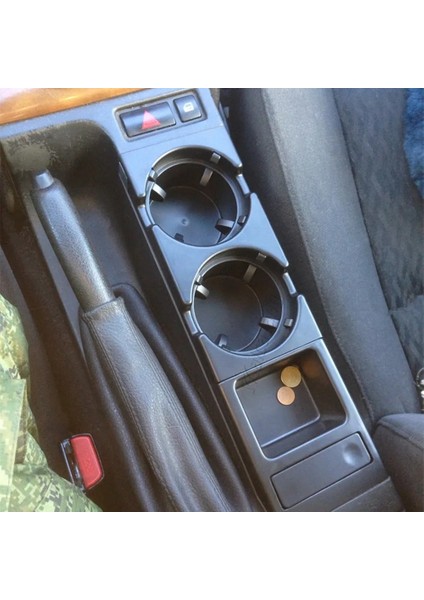 Karbon Fiber Kutu Bmw Eeries Için Çift Delik Araba Ön Merkezi Konsol Saklama Tepsisi Kutusu Madeni Para + Bardak Içecek Sahipleri (Yurt Dışından) fiyatları