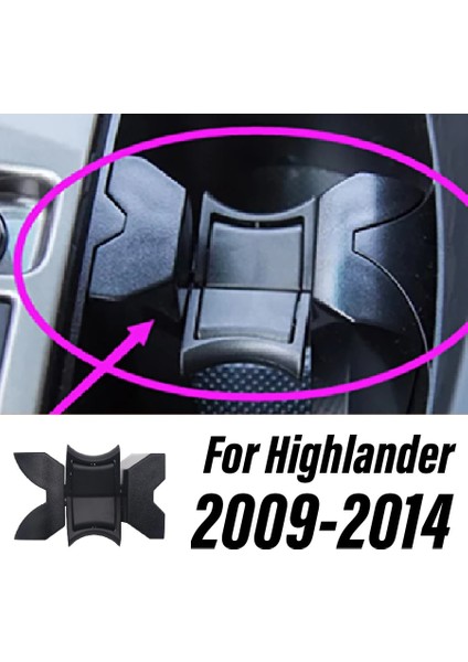 Highlander 0914 Için Wooeight 1 Adet Siyah Araba Merkezi Konsol Ekleme Kupası Şişe Içecek Bölücü Tutucu Toyota Camry Highlander Prado Için Fit (Yurt Dışından)