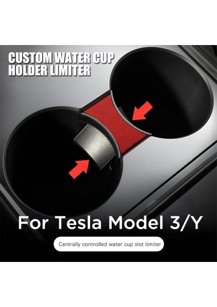 2021 Model 3-Gri Yeni Tesla Modeli Odel Y Araba Bardak Tutucu Klip Su Bardağı Yuvası Kayma Sınırı Abs Şişe Tutucu Konsolu Depolama Tesla 3 Y (Yurt Dışından) modelleri