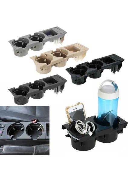 1x Madeni Para Kutusu B Bmw 3 Serisi Eı 320I Siyah Için Araba Merkezi Konsol Su Bardak Tutucu Içecek Şişe Tutucu Madeni Para Tepsisi (Yurt Dışından) fiyatları