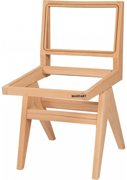 Christi Leydi Kolsuz Sandalye Cilasız Ham