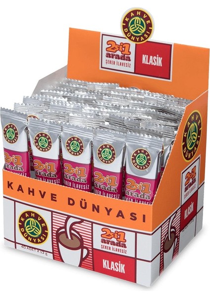 Kahve Dünyası 2 Si 1 Arada Klasik Kahve  40 x 12 gr