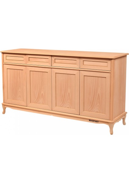 Nautica Lükens Dört Kapılı Konsol 180 Lik Cilasız Ham