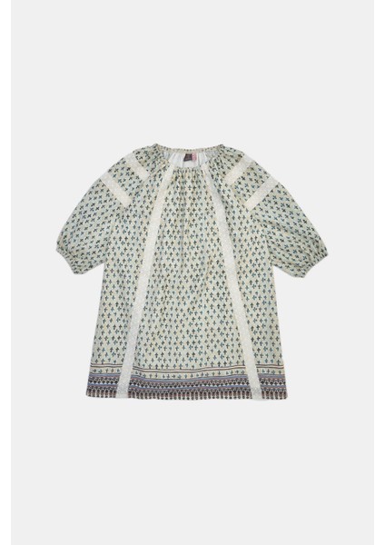 Kız Çocuk Desenli Elbise 23PSSTJ4902 indirimleri