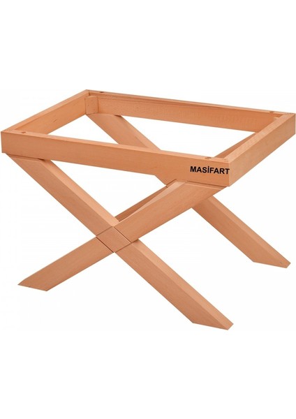 Albine Çapraz Puf Cilasız Ham