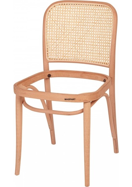 Ivory Orkide Hasırlı Sandalye Cilasız Ham