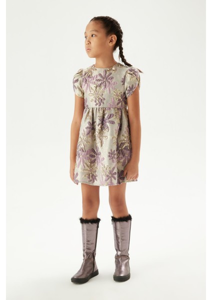 Kız Çocuk Desenli Elbise 23FW0TJ4918