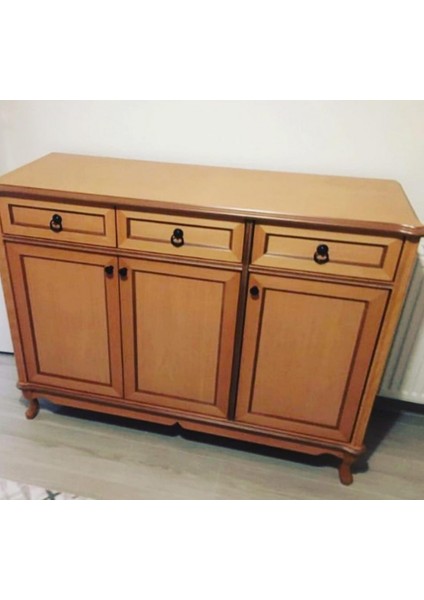 3 Kapaklı Çekmeceli 130 cm Dolap