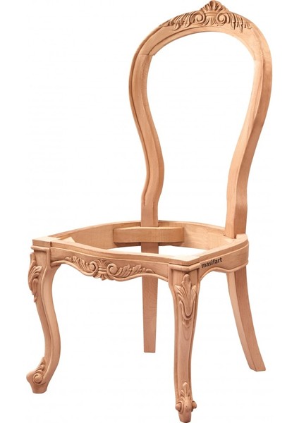 Sümer Venedik Sandalye Cilasız Ham Ahşap
