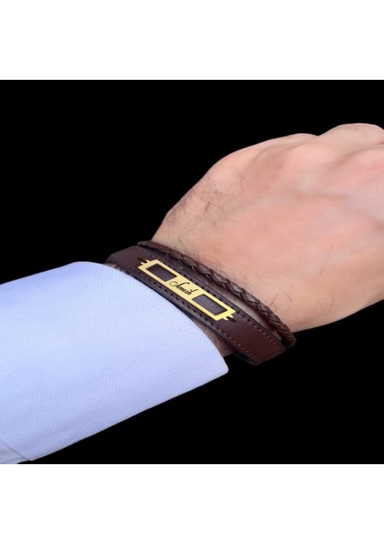 Semih Isimli 14 Ayar Altın Plakalı Erkek Hediye Hakiki Deri BILEKLIK-H-.GT2D2005483XX.-ZH2005592 fiyatları