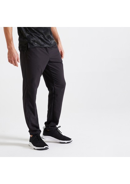 Domyos Erkek Siyah Regular Eşofman Altı - Fitness