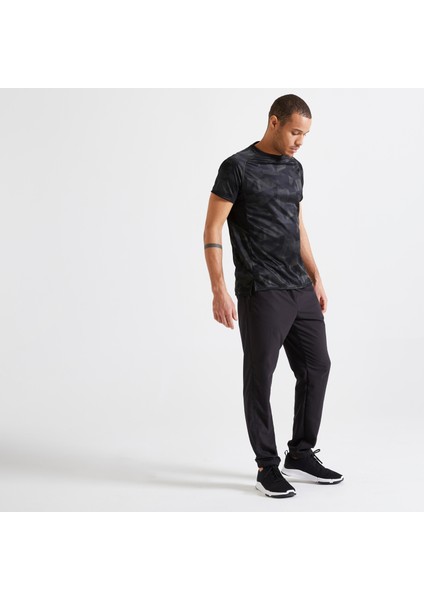 Domyos Erkek Siyah Regular Eşofman Altı - Fitness fiyatları