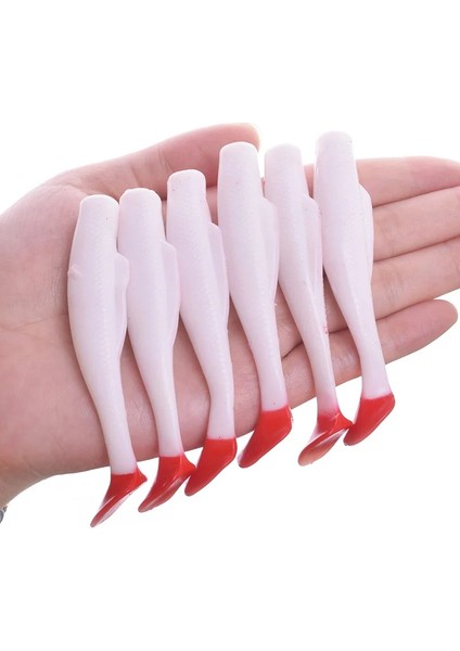 D Stili 6 Adetlot Kolay Parlatıcı Balıkçılık Cazibesi G Yüzen Su Jig Yumuşak Yemler Balıkçılık Wobblers Son Derece Esnek Silikon Yem (Yurt Dışından)