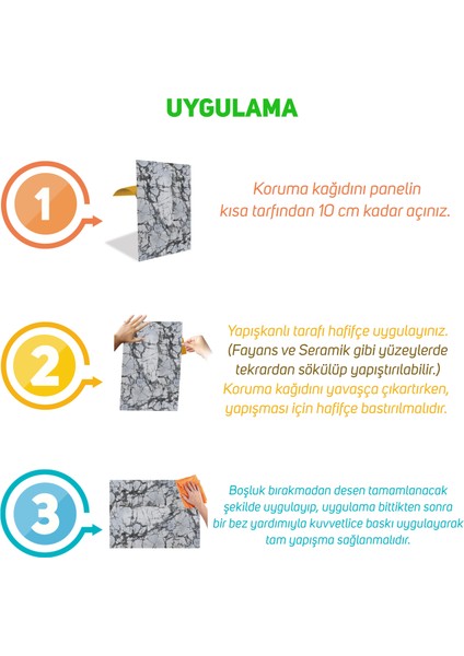 Kendinden Yapışkanlı Kahve Sıralı Mermer Desenli Pvc Panel 41X62 cm (12 Adet) 3 M²