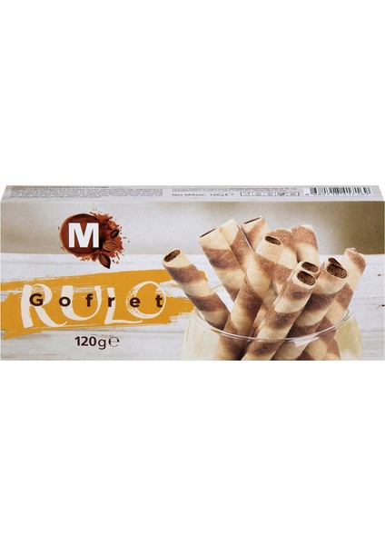 Kakaolu Fındık Kremalı Rulo Gofret 120 G