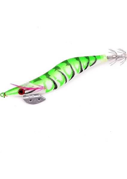 Yeşil Stil 3.0-14G-11.5CM 1 Adet Aydınlık Kalamar Jig Balıkçılık Ahşap Karides Cazibesi Kalamar Mürekkepbalığı Jig Lureerbait Balıkçılık Yemleri (Yurt Dışından)