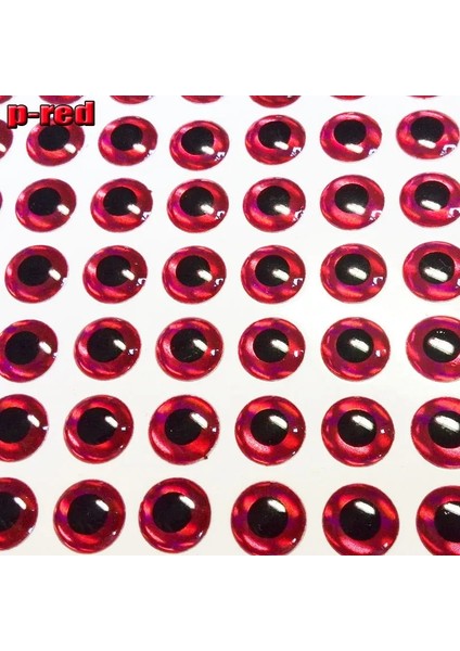 Kırmızı 200 Adet Tarzı 7mm Cevher Çeşitleri 3dd Balıkçılık Cazibesi Gözler Balık Gözü Seçin Miktar: Lot Yapay Balık Gözleri Balık Tutma Yüksek De Uçar! (Yurt Dışından)