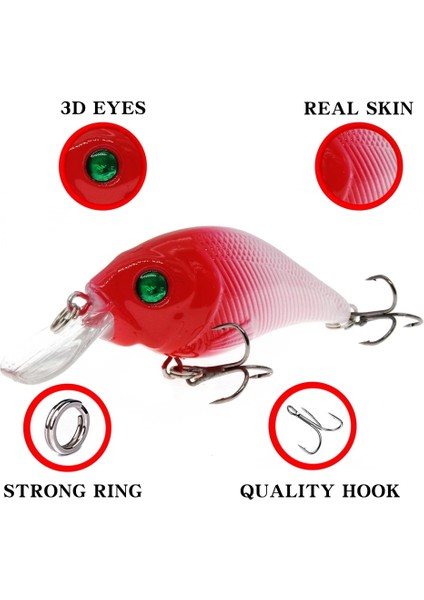 No7 Stili 1 Adet Wobblers Li Crankbait Simülasyon Balıkçılık Cazibesi 7.5cm 12G Jerkbait Yüzen Sert Yem Bas Sazan Pesca Olta Takımı (Yurt Dışından) modelleri