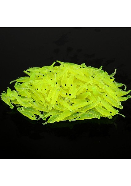 Bir Stil 20 Adet Adet Yumuşak Silikon Karides Balık Tutma Yemleri 2.8cm 0.3g Küçük Açık Yeşil Tatlı Su Balık Tutma Karides Yemi Kızdırma Aydınlık Yeni Tasarım (Yurt Dışından)