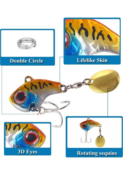 Kaplan Derisi Sarı Stili 16G Titreşim Balıkçılık Cazibesi Ağırlıklar Metal Balık Yemi Whopper Balık Tutma Yemi Articulos De Pesca Müdahale Isca Yapay (Yurt Dışından) indirimleri