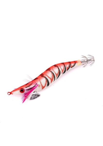 Kırmızı Stil 3.0-14G-11.5CM 1 Adet Aydınlık Kalamar Jig Balıkçılık Ahşap Karides Cazibesi Kalamar Mürekkepbalığı Jig Lureerbait Balıkçılık Yemleri (Yurt Dışından)