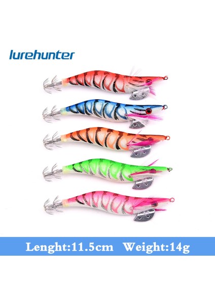 Kırmızı Stil 3.0-14G-11.5CM 1 Adet Aydınlık Kalamar Jig Balıkçılık Ahşap Karides Cazibesi Kalamar Mürekkepbalığı Jig Lureerbait Balıkçılık Yemleri (Yurt Dışından) indirimleri