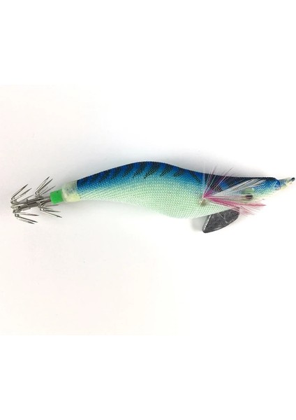 Mavi Ahşap Karides Stili Boyut 2.5 Işıklı Kalamar Balık Tutma Kuşları Kancalı Ahşap Karides Yemi Wobbler Jigs Balık Tutma Kalamar Jig Mürekkep Balığı Cazibesi Turlutte Kalamar 3.5# (Yurt Dışından)