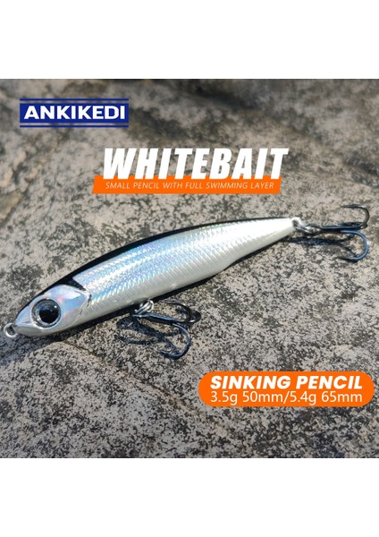Nokta Stili 65MM 5.4g Ankıkedı 3.5g 5.5g Mini Kalem Minnow Balıkçılık Cazibesi Sert Yem Dalış Batan Tiz Kancalar Yapay Yem Sert Cazibesi Kaya Balıkçılığı (Yurt Dışından) fiyatları