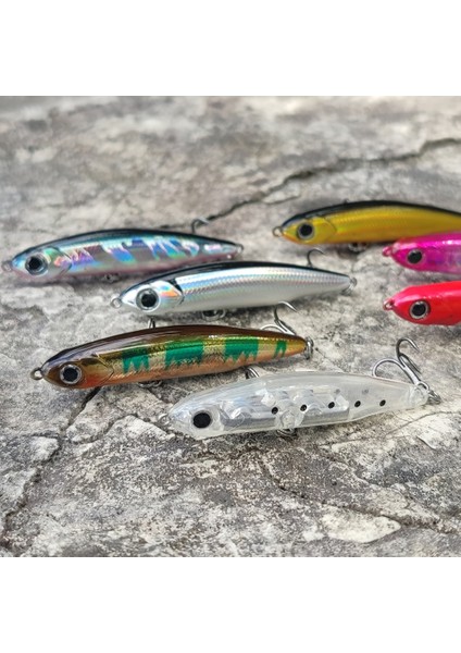 Nokta Stili 65MM 5.4g Ankıkedı 3.5g 5.5g Mini Kalem Minnow Balıkçılık Cazibesi Sert Yem Dalış Batan Tiz Kancalar Yapay Yem Sert Cazibesi Kaya Balıkçılığı (Yurt Dışından) fırsatları