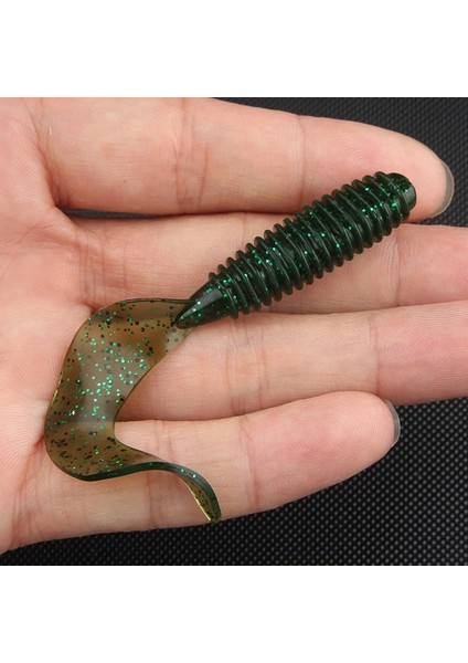 No.4 Tarzı 60MM 2g Lot Yumuşak Lures Silikon Yem mm Solucan Jig Wobblers Karides Balık Kokusu Katkı Maddesi Bas Sazan Yapay Yemle Mücadele (Yurt Dışından)