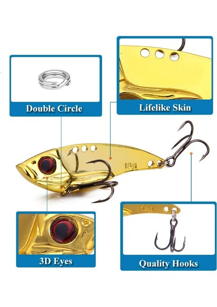 Gümüş Tarzı 4cm 7g Metal Vib Balıkçılık Cazibesi Ağırlıkları Sert Yem Jig Bass Balıkçılık Jigleri Tuzlu Su Cazibeleri Trolling Cazibesi Isca Yapay Sahte Balık (Yurt Dışından) fırsatları