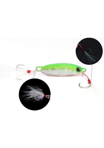 Bir Stil 20G Metal Jig Balıkçılık Cazibesi Trolling Sert Yem Bas Balıkçılık Yemi Takımları Alabalık Yavaş Jig Yemi Yemleri Jigs Pêche En Mer Micro Jig (Yurt Dışından)