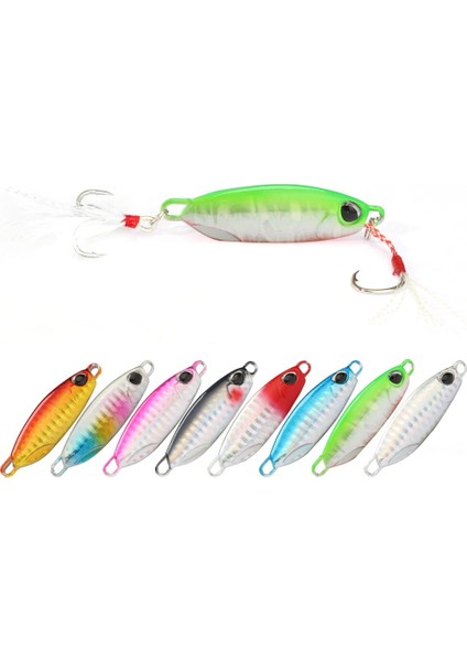 Bir Stil 20G Metal Jig Balıkçılık Cazibesi Trolling Sert Yem Bas Balıkçılık Yemi Takımları Alabalık Yavaş Jig Yemi Yemleri Jigs Pêche En Mer Micro Jig (Yurt Dışından)