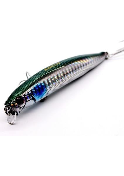 Gümüş CP105 Stili Aoclu Wobblers Jerkbait 10.5cg Sert Yem Minnow Krank Yem Popper Balıkçılık Cazibesi Uzun Döküm Için Mıknatıslı Levrek Kancaları (Yurt Dışından)