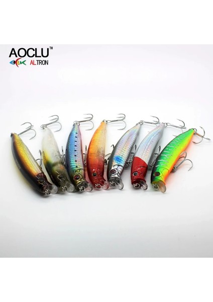 Gümüş CP105 Stili Aoclu Wobblers Jerkbait 10.5cg Sert Yem Minnow Krank Yem Popper Balıkçılık Cazibesi Uzun Döküm Için Mıknatıslı Levrek Kancaları (Yurt Dışından)