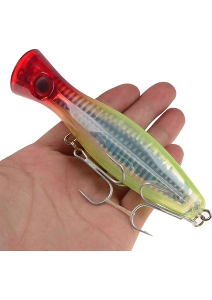 No.5 Tarzı 12CM 40G 1 Adet Balıkçılık Cazibesi Büyük Popper Crankbait Iscas Abs Sert Baitg Yapay Yem Wobblers Pesca Bas Sazan Pike Olta Takımı (Yurt Dışından)