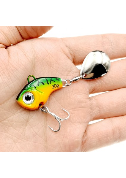Sarı Stil 15G 1 Adet Dönen Metal Vıb Titreşim Yem Er Kaşık Balıkçılık Lures G Jigs Alabalık Kış Balıkçılık Sert Yemler Pesca Mücadele (Yurt Dışından) fiyatları