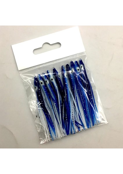 Altın Tarzı 10 Adet * 7 cm Deniz Balıkçılık Silikon Yapay Yumuşak Sabiki Cazibesi Iğne Şeklindeki Ahtapot Etek Kalamar Cazibesi Rig Tuzlu Su Yumuşak Jig Yem (Yurt Dışından)