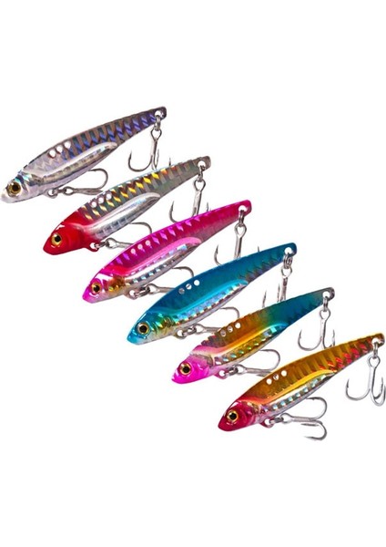 Gökkuşağı Tarzı 16G 6 Renkler 3D Gözler Metal Vib Bıçak Cazibesi. G Batan Titreşim Yemler Bas Pike Levrek Balıkçılık Için Yapay Vibe (Yurt Dışından) fiyatları