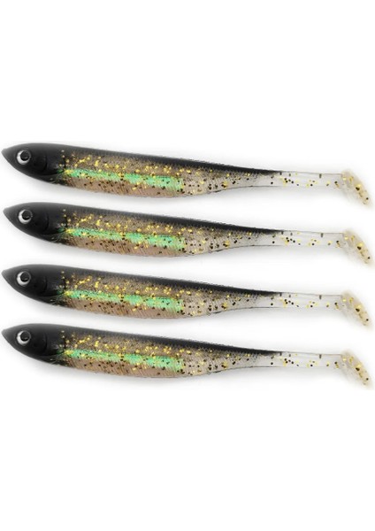 125MM-ALTIN Tarzı 100MM 5.5g Sealurer Oft Balıkçılık Cazibesi Levrek Yapay Yem Silikon Solucan Shad Swimbait Jig Kafa Olta Takımı Balıkçılık Yumuşak Yem (Yurt Dışından)