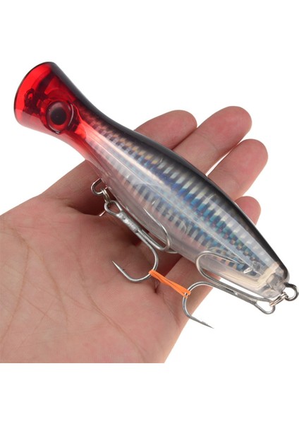 No.8 Stili 12CM 40G 1 Adet Balıkçılık Cazibesi Büyük Popper Crankbait Iscas Abs Sert Baitg Yapay Yem Wobblers Pesca Bas Sazan Pike Olta Takımı (Yurt Dışından) fiyatları