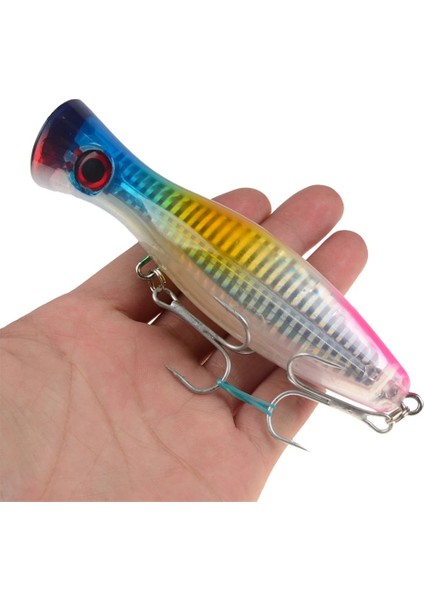 No.8 Stili 12CM 40G 1 Adet Balıkçılık Cazibesi Büyük Popper Crankbait Iscas Abs Sert Baitg Yapay Yem Wobblers Pesca Bas Sazan Pike Olta Takımı (Yurt Dışından) fırsatları