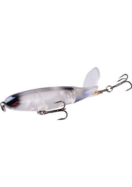 E 10CM 13G Stili M 13G Topwater Fishing Lures Whopper Popper Artificial Bait Hard Popper Soft Rotating Tail Fishing Tackle Fishing Bait (Yurt Dışından)