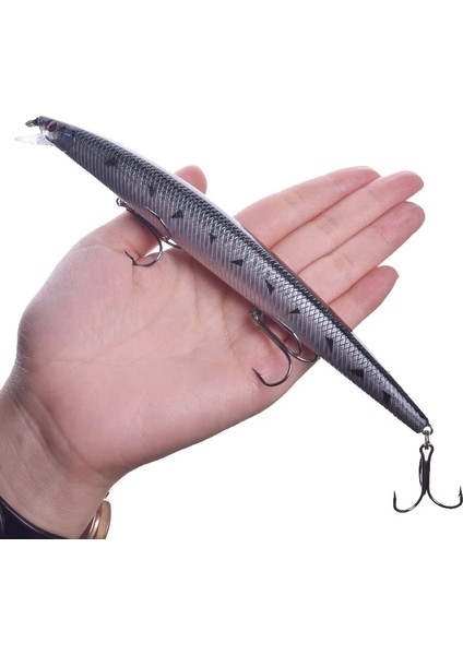 Ben Stil 1 Adet Büyük Minnow Deniz Balıkçılık Lures 18 cm 24G Yüzen Wobbler Swimbait Isca Yapay Sert Yem Crankbait Bas Sazan Pesca Mücadele (Yurt Dışından)