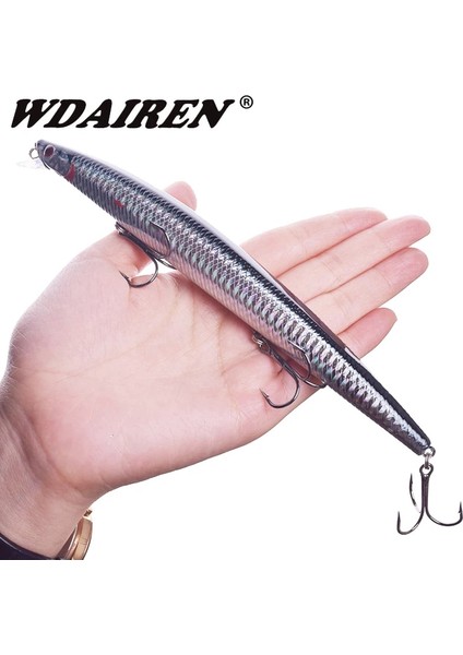 Ben Stil 1 Adet Büyük Minnow Deniz Balıkçılık Lures 18 cm 24G Yüzen Wobbler Swimbait Isca Yapay Sert Yem Crankbait Bas Sazan Pesca Mücadele (Yurt Dışından)