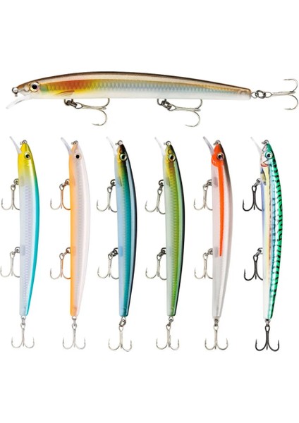 M Tarzı Opular Minnow Balıkçılık Cazibesi 13 cm 15G Yüzen Sert Wobbler Crankbait 3D Gözler Yapay Yem Alabalık Pike Sazan Balıkçılık (Yurt Dışından) fiyatları