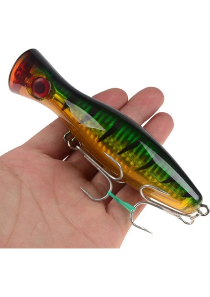 No.7 Tarzı 12CM 40G 1 Adet Balıkçılık Cazibesi Büyük Popper Crankbait Iscas Abs Sert Baitg Yapay Yem Wobblers Pesca Bas Sazan Pike Olta Takımı (Yurt Dışından)