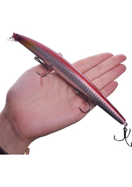 D Stili 1 Adet Büyük Minnow Deniz Balıkçılık Lures 18 cm 24G Yüzen Wobbler Swimbait Isca Yapay Sert Yem Crankbait Bas Sazan Pesca Mücadele (Yurt Dışından)